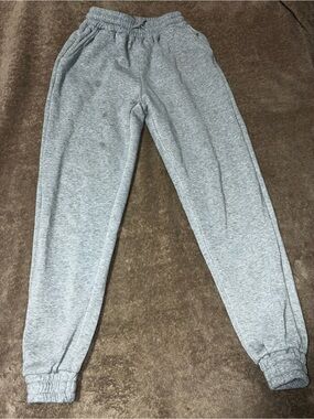SHEIN Light Grey Fleece Jogger Pants